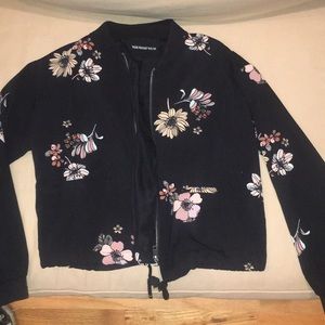 Floral bomber jacket